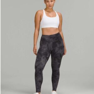 Lululemon Wunder Train Contour Fit High-Rise Tight 25" Diamond Dye Grey Size 16